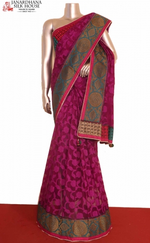 Handloom Banarasi Kora Silk Saree